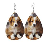 Orecchini Da Donna Cute Puppy Dog Ecopelle Orecchino Classico Decorazioni Per Feste Orecchini A Goccia, Per Le Donne, Valentine'S Day, Ouple