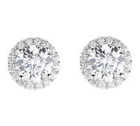 Orecchini da donna di Amen della collezione Diamonds. Gioiello in argento 925 con placcatura in rodio e zirconi bianchi. La referenza è: ELUBOBBBZ.