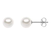Orecchini da donna di Comete della collezione storia di luce. Orecchini in oro bianco 750 ‰. Perle coltivate del diametro di mm 6/6,5. La referenza è orp 695