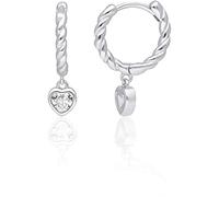 Orecchini da donna di GioiaPura. Gioiello realizzato in argento 925 con zirconi di colore bianco. Chiusura: a scattino. Simbolo: punto luce cuore. La referenza è ins029or026rhwh