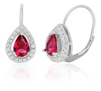 Orecchini da donna di GioiaPura. Gioiello realizzato in argento 925 con zirconi di colore bianco e rosso. Chiusura: a monachella. Simbolo: goccia. La referenza è ins017or014rhro