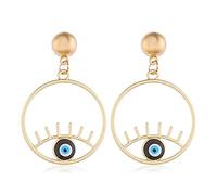 Orecchini da donna di gioielli lulumaici, cerchio di smalto bohémien Love Heart a lungo farsi orecchini per le donne esagerate orecchini di grandi dimensioni per parte di una ragazza, moglie,