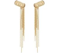 Orecchini da donna di LiuJo della collezione Fashon. Orecchini in acciaio inossidabile di colore oro. Le dimensioni sono: 10,5 SM. Il peso è di circa 9,00 GR. La referenza è LJ2768