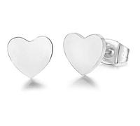 Orecchini da donna di Luca Barra della collezione holiday. Orecchini in acciaio 316l con cuore. La refernza è lbok942