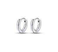 Orecchini da donna di Luca Barra. Orecchini in acciaio. Diametro con bordo: 10 mm. Diametro interno: 7 mm. La referenza è ok1114