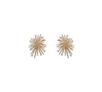 Orecchini da donna di lusso con fuochi d'artificio in CZ, orecchini spumanti Sunburst oro, regalo per compleanno e San Valentino
