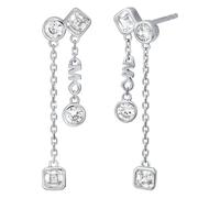Orecchini da donna di Michael Kors della collezione Kors Brilliance. Orecchini in argento 925 di colore argento con finitura lucida. Misure: lunghezza: 29.06mm, w: 7.6mm. La referenza è MKC1773040