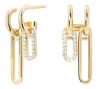 Orecchini da donna di PdPaola della collezione Essentials. Linea nexa. Orecchini realizzato in argento sterling 925 con placcatura in oro 18k. Lunghezza gioiello: 10 mm. La referenza è AR01-828-U