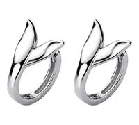 Orecchini da donna, fibbia a fungo bianca S925, stile coreano, orecchini a coda di sirena Mori alla moda femminile, temperamento,A-b