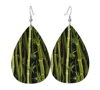 Orecchini Da Donna Fresh Bamboo Pattern Orecchino In Ecopelle Moda Decorazioni Per Feste Orecchini A Goccia, Per Party, Valentine'S Day, Wedding