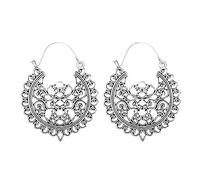 Orecchini da donna gioielli in argento sterling orecchini a cerchio etnici goccia orecchini smaltati eleganti orecchini di cristallo, Taglia unica, Lega di acciaio, Non pietra preziosa