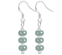 Orecchini da donna, gioielli Orecchini di giada Pendenti Lanterna Perline Livello Fei Cui Orecchini di giada Gancio Gioielli for le vacanze Feng Shui Amuleto ricco Chakra Gemma Parti in argento puro O