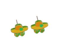 Orecchini da donna in acrilico da donna in vetro di vino possono essere indossati in molte occasioni nella vita quotidiana con un aspetto squisito e molto belli non forati per le donne, 1.1x1.5cm