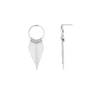 Orecchini da donna in argento con nappe sottili, con motivo geometrico, gioielli per feste, uso quotidiano