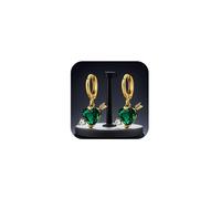 Orecchini da donna in argento dorato, ipoallergenici, leggeri e alla moda, design classico, con diamanti scintillanti, semplici e eleganti, con zirconi e glitter, Taglia unica, offerte del giorno di
