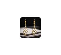 Orecchini da donna in argento dorato, ipoallergenici, leggeri e alla moda, design classico, con diamanti scintillanti, semplici e eleganti, con zirconi e glitter, Taglia unica, offerte del giorno di