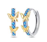 Orecchini Da Donna In Argento Sterling 925 Con Girasole, Sette Stelle, Coccinella, Animale, Pianta, Dolce, Regalo Squisito For Feste(PAE209)