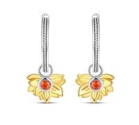 Orecchini Da Donna In Argento Sterling 925 Con Girasole, Sette Stelle, Coccinella, Animale, Pianta, Dolce, Regalo Squisito For Feste(PAE124)