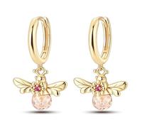 Orecchini Da Donna In Argento Sterling 925 Con Girasole, Sette Stelle, Coccinella, Animale, Pianta, Dolce, Regalo Squisito For Feste(28)
