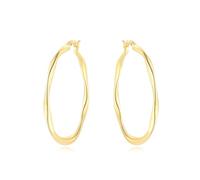 Orecchini da donna in argento sterling 925 orecchini a cerchio piccoli orecchini in oro ipoallergenici per donna, regali di gioielli, talla única, Oro giallo Rame, Nessuna pietra preziosa