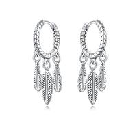 Orecchini da donna in argento sterling 925 orecchini a cerchio piccoli orecchini in oro ipoallergenici per donna, regali di gioielli, talla única, Argento Rame, Nessuna pietra preziosa