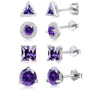 Orecchini da donna in argento Sterling 925 | Orecchini ipoallergenici adatti per orecchie sensibili, leggeri e comodi, adatti per più buchi alle orecchie