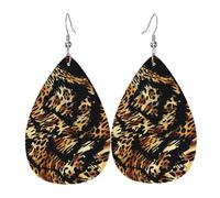 Orecchini Da Donna In Pelle A Forma Di Goccia Abstract Animal Skin Pattern Innovativi Orecchini Pendenti Eleganti Ciondolo Con Pendente A Goccia Per Feste Accessori Appuntamenti