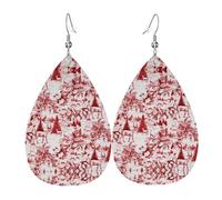 Orecchini Da Donna In Pelle A Forma Di Goccia Animal Wilderness Bear Deer Eleganti Orecchini In Pelle Penzolare Squisito Ciondolo A Goccia Per Uso Quotidiano Balli Accessori