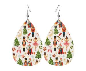 Orecchini Da Donna In Pelle A Forma Di Goccia Christmas Nutcracker & Ballet Dancer Lussuoso Orecchini Da Donna In Finta Pelle Squisito Ciondolo Con Pendente A Goccia Per Matrimoni