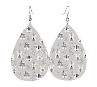 Orecchini Da Donna In Pelle A Forma Di Goccia Kittens With Giant Glasses Lussuoso Orecchini Pendenti Moda Ciondolo A Goccia Per Uso Quotidiano Feste Balli