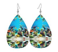 Orecchini Da Donna In Pelle Di Goccia Tropical Fish Squisito Orecchini Da Donna Innovativi Ciondolo Con Pendente A Goccia Per Uso Quotidiano Feste Accessori