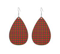 Orecchini da donna in tartan scozzese Sinclair del clan scozzese Sinclair, accessori alla moda a forma di goccia d'acqua