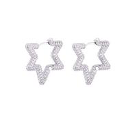 Orecchini da donna orecchini a cerchio con fibbia ciondoli ad anello cristallo colorato antiallergico rame fascino ragazza o madre gioielli regalo oro/argento/oro rosa
