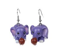 Orecchini Da Donna Orecchini animali 3D per bambine carini colorati per bambini bambini da donna (B, One Size)