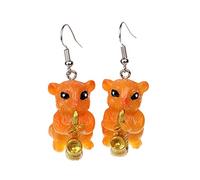 Orecchini Da Donna Orecchini animali 3D per bambine carini colorati per bambini bambini da donna (C, One Size)