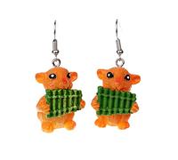 Orecchini Da Donna Orecchini animali 3D per bambine carini colorati per bambini bambini da donna (D, One Size)