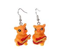 Orecchini Da Donna Orecchini animali 3D per bambine carini colorati per bambini bambini da donna (E, One Size)
