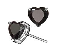 Orecchini da donna Orecchini con zircone con cuori colorati a forma di cuore con la loro graziosa forma a forma di cuore simboleggiano l'amore e l'anello dell'orecchio gioielli per le donne Set di