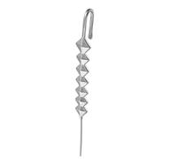 Orecchini da donna Orecchini da donna alla in acciaio inossidabile - Orecchino con polsino a forma di serpente eleganti con cingolato per l'orecchio - animali unici serpe