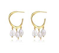 Orecchini da donna， Orecchini in argento sterling for donna, orecchini retrò con temperamento, orecchini semplici, orecchini pendenti con perle da sposa, adatti for ogni occasione.