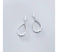 Orecchini da donna, orecchini S925 in stile coreano, moda, stile artistico, orecchini pendenti con diamanti cavi, temperamento, un paio