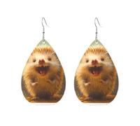 Orecchini Da Donna Pelle Sintetica Adorable Hedgehog Accessories Orecchini In Pelle A Forma Di Lacrima Design Di Fascia Alta Per Adatti Per L'Uso Quotidiano For Women Girls