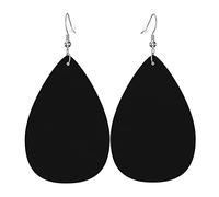 Orecchini Da Donna Pelle Sintetica Advanced Black Pattern Gioielli Design Di Fascia Alta Per Per Le Donne Ragazze Per Feste E Appuntamenti