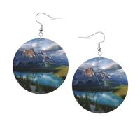 Orecchini Da Donna Pelle Sintetica Banff National Park Print Accessories Orecchino Per For Women Girls Adatti Per L'Uso Quotidiano