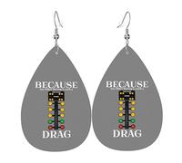 Orecchini Da Donna Pelle Sintetica Because Any Other Racing Is Such A Drag Lacrima Orecchini In Pelle A Forma Di Lacrima Jewelry Per Every Outfit 2 Paia