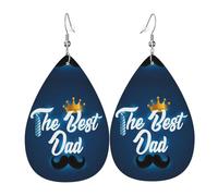 Orecchini Da Donna Pelle Sintetica Best Dad Ever Happy Father Day Leggeri E Lussuosi Gioielli Design Di Fascia Alta Per Every Outfit Per Feste E Appuntamenti