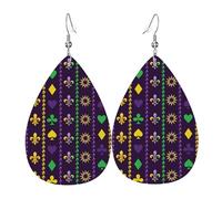 Orecchini Da Donna Pelle Sintetica Carnaval Holiday Symbols Lacrima Gioielli Leggeri E Lussuosi Per Decorazione Per Abbigliamento For Women Girls