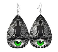 Orecchini Da Donna Pelle Sintetica Chakra Female Doing Yoga Art Gioielli Leggeri E Lussuosi Per Every Outfit For Women Girls