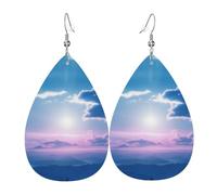 Orecchini Da Donna Pelle Sintetica Clear Design Di Fascia Alta Teardrop Leather Dangle Earrings Lacrima Per Every Outfit For Women Girls