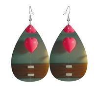 Orecchini Da Donna Pelle Sintetica Confession Balloon Pattern Jewelry Orecchino Accessories Per Le Donne Ragazze Every Outfit